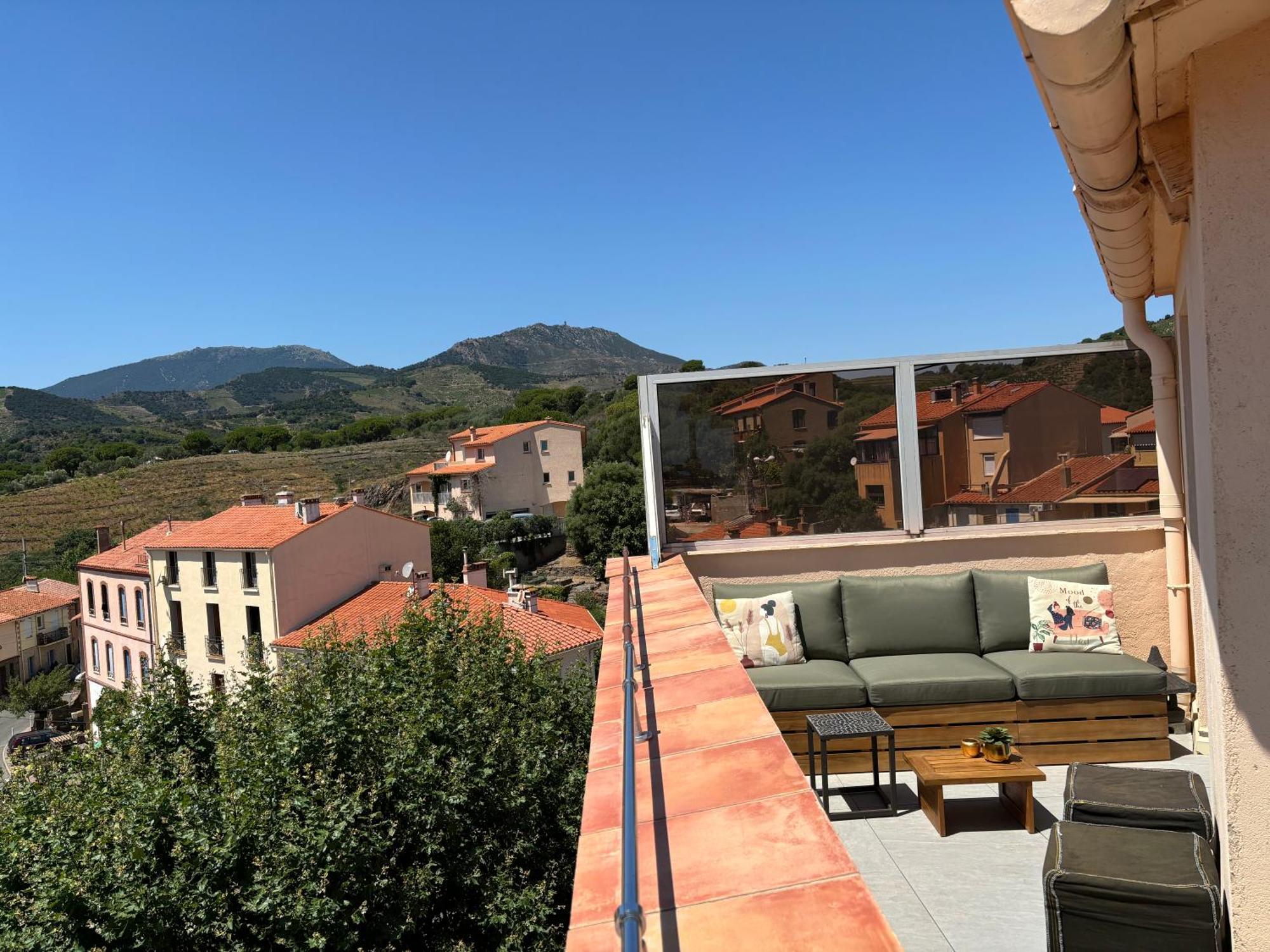 Attique A Banyuls - Vue Mer Et Montagne Luaran gambar